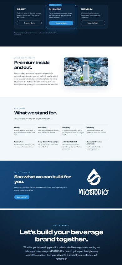 NIO Studio website, mobile
