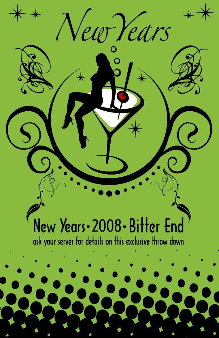 New Years 2008 poster, Bitter End
