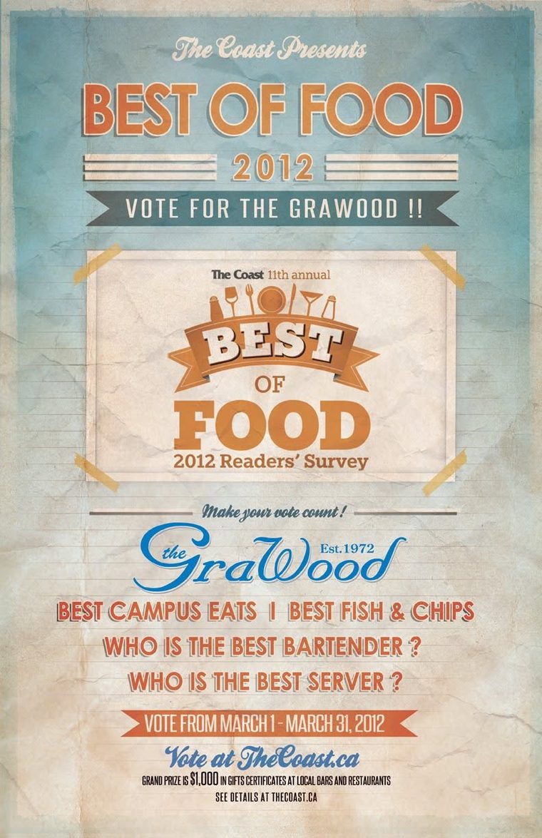 Best of Food 2012 poster, GraWood