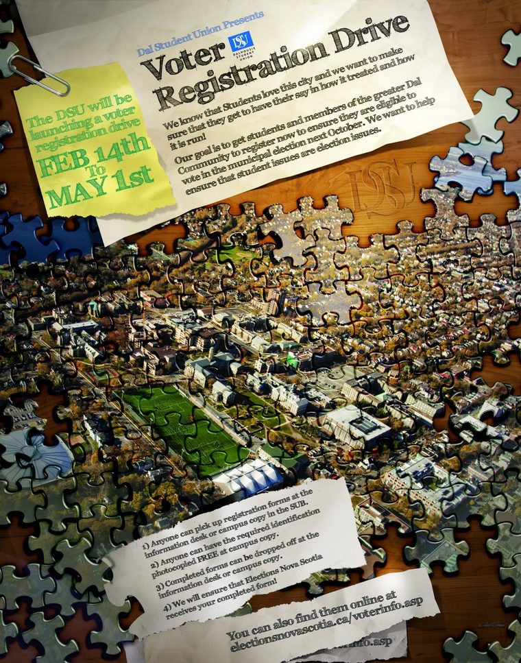 DSU Voter Registration Drive poster