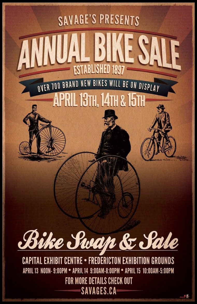 Savages Annual Bike Sale poster