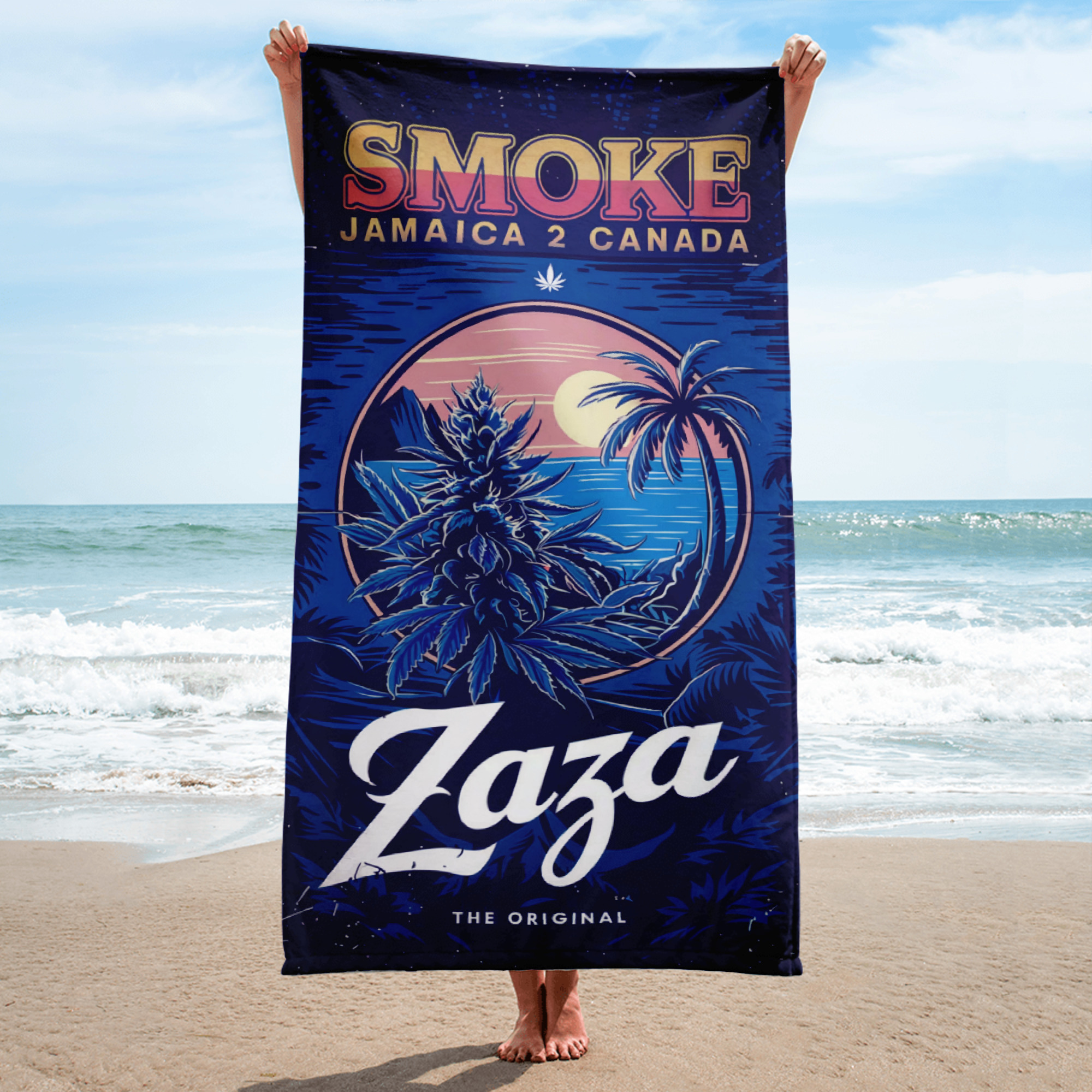 Original ZAZA printed beach towel